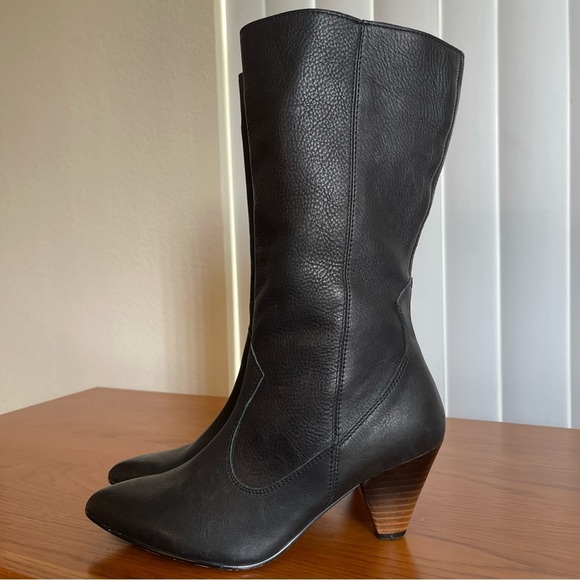 Naked Feet Semper Leather Boots Size 6.5 Black - Picture 4 of 16